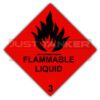 Triplex Warning Diamonds Double Sided Flammable Liquid 3