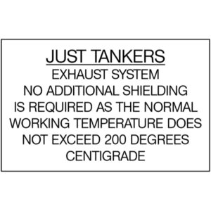 Label – Just Tankers Exhuast System