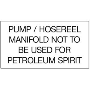 Label – Pump Hosereel