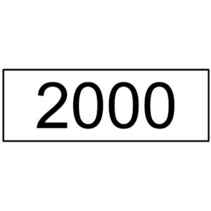 Label – Compartment 2000 Ltr