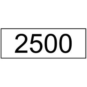 Label – Compartment 2500 Ltr