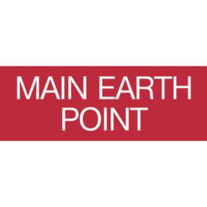 Label – Main Earth Point