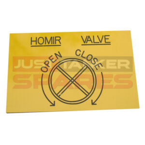 Homir Valve Label